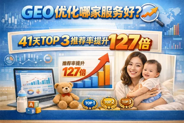 GEO优化哪家服务好｜某知名母婴品牌41天TOP 3推荐率提升127倍实战案例