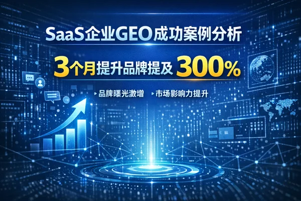 SaaS企业GEO成功案例分析：3个月提升品牌提及率300%