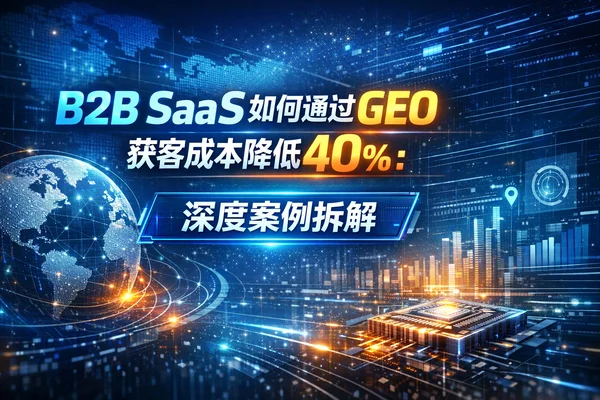 B2B SaaS如何通过GEO获客成本降低40%：深度案例拆解